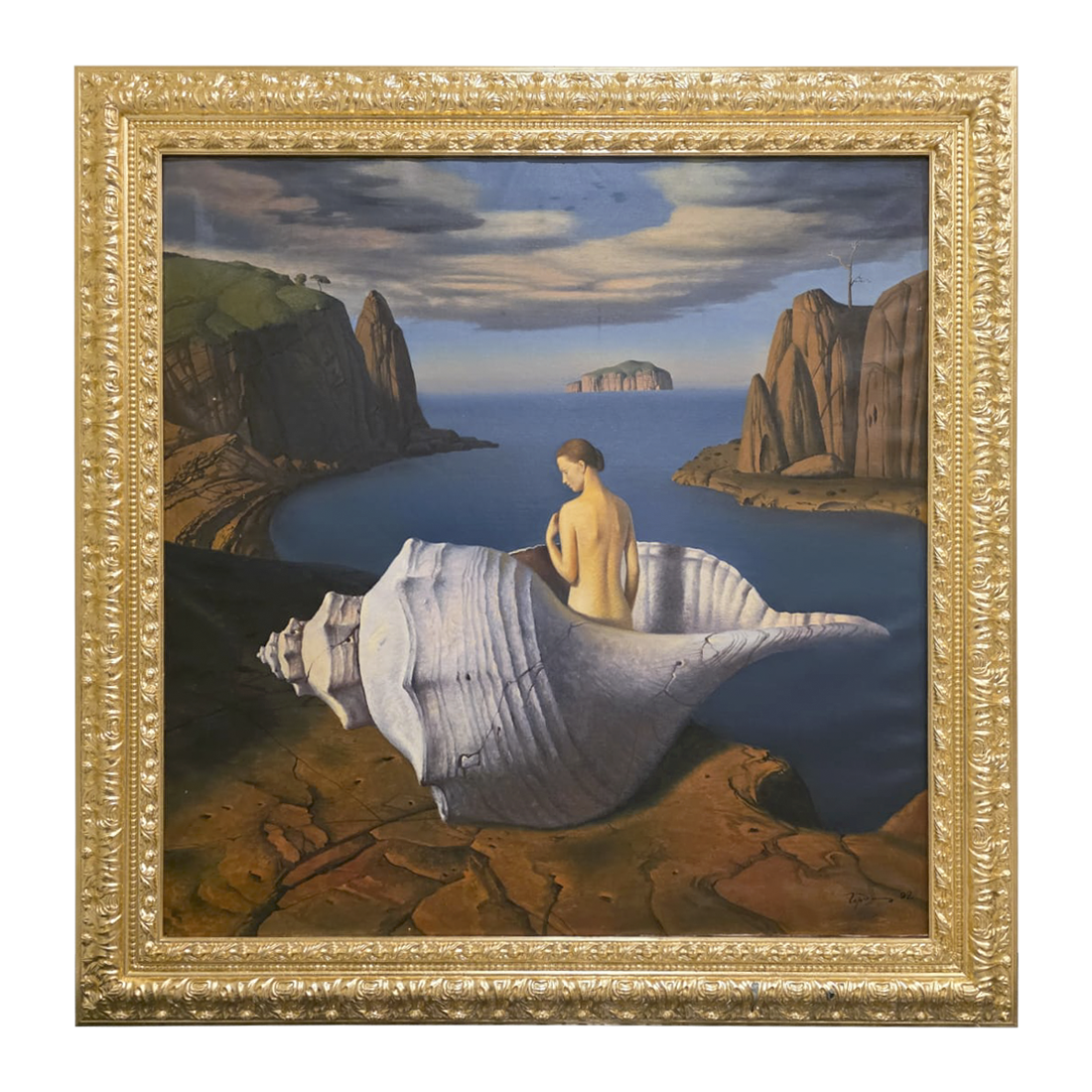 Birth Wall Art – Symbolic Framed Painting