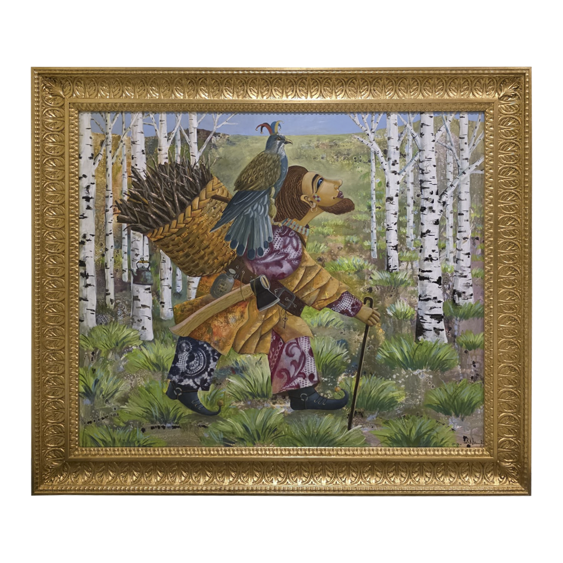 Forest Bear Wall Art – Folklore Framed Painting