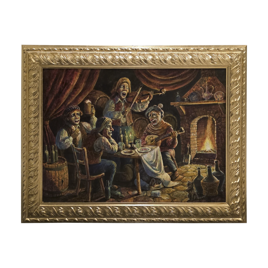 Musicians Wall Art – Vintage Framed Painting