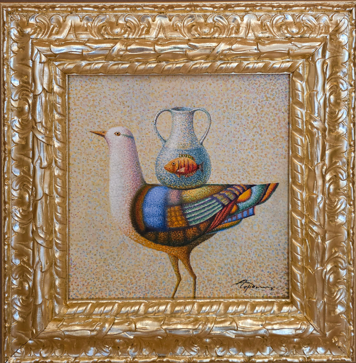 Bird and Red Fish