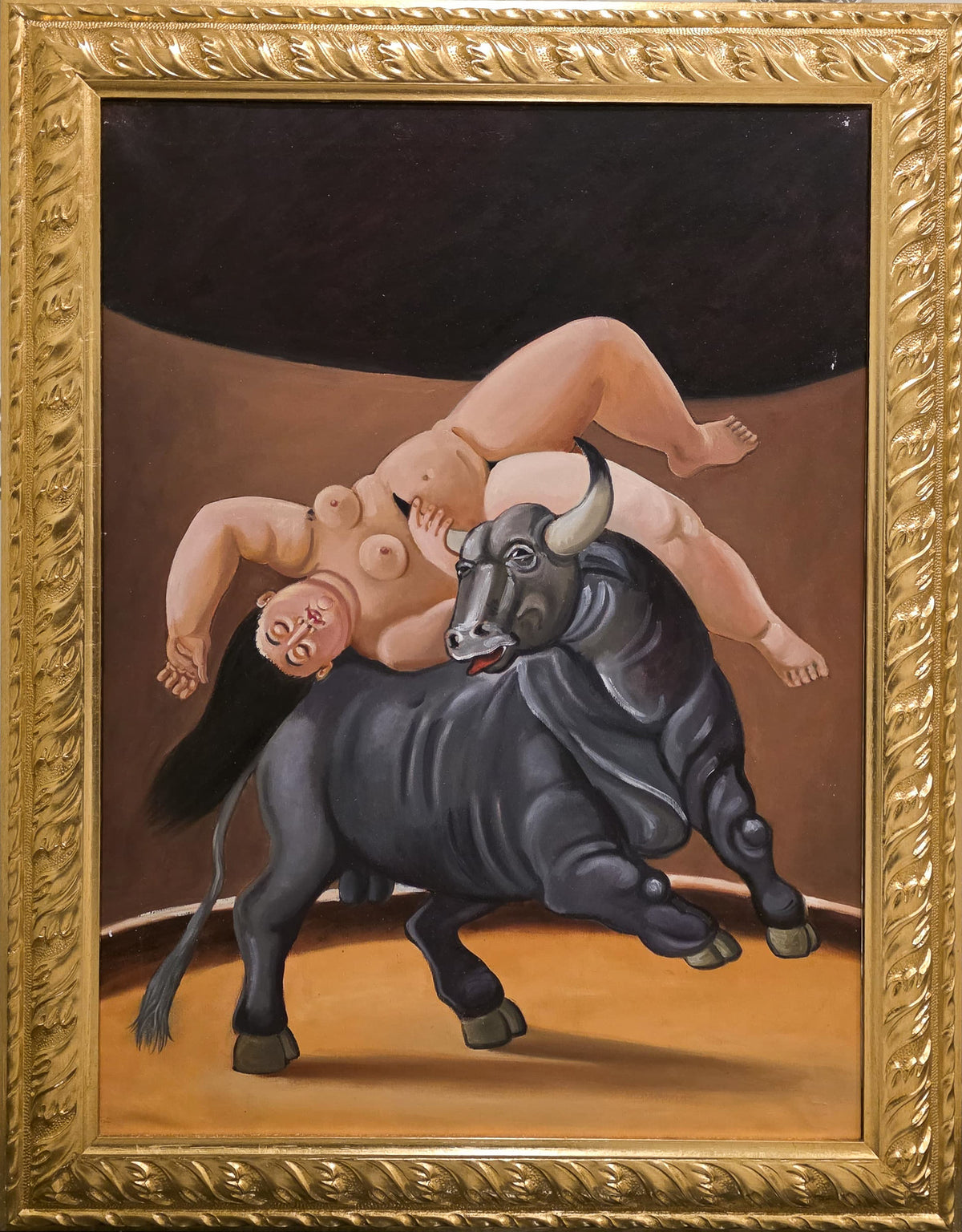Kidnapping of Europa, after Fernando Botero
