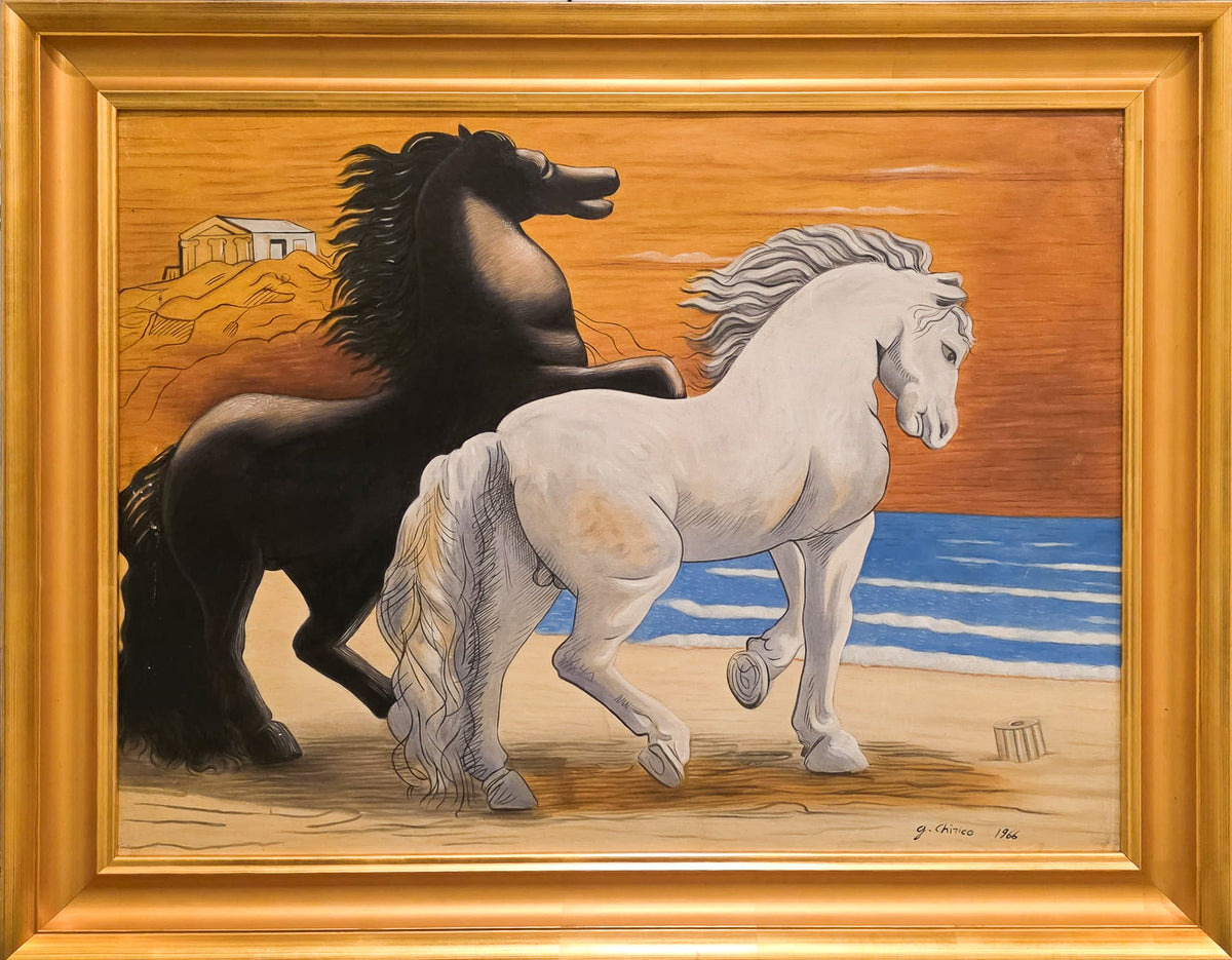 Two Horses, after Giorgio de Chirico