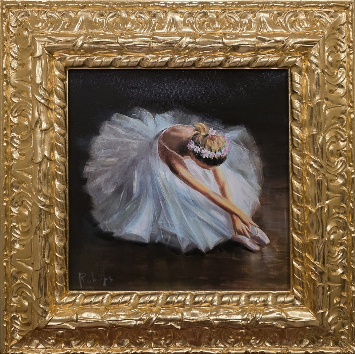 Untitled (Ballerina at Rest, White Tutu)