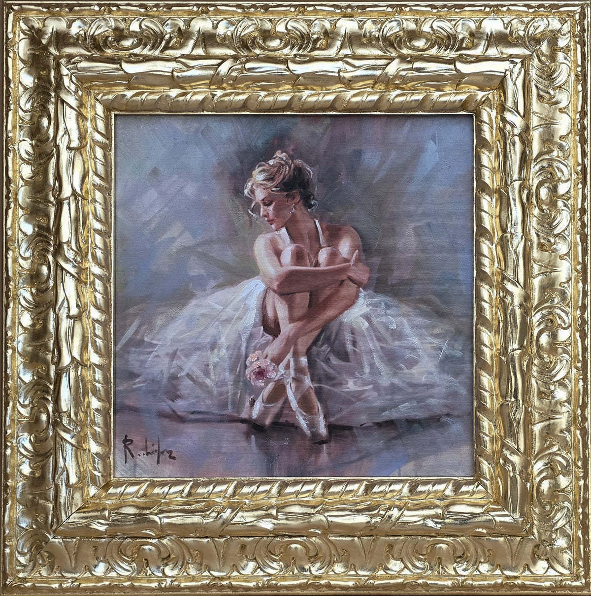 Untitled (Ballerina Seated, White Tutu)