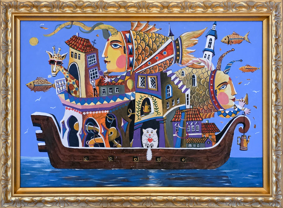 Untitled (Fantastical Boat Scene)
