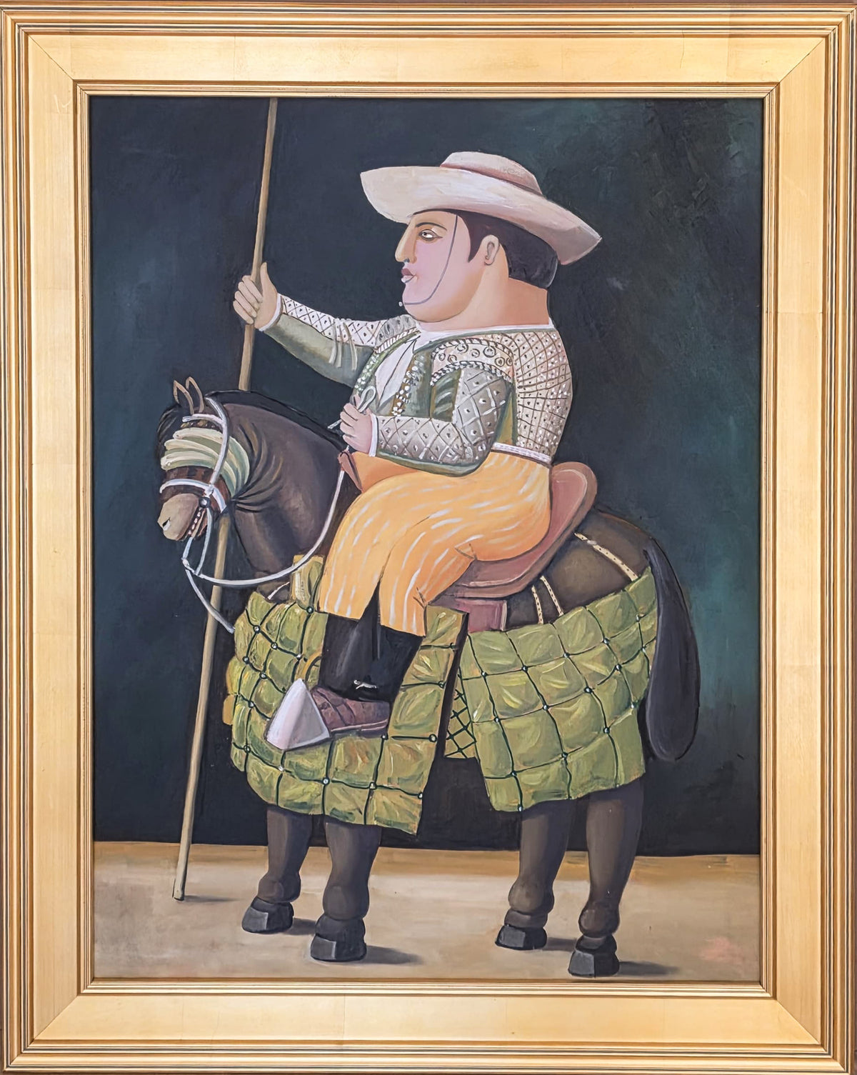 Untitled (Horseman), after Fernando Botero