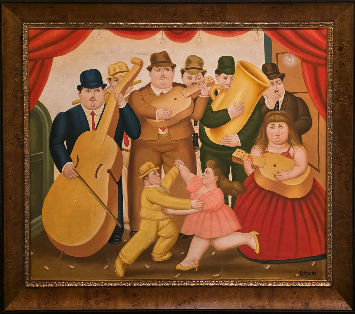 Untitled (Orchestra Scene), after Fernando Botero