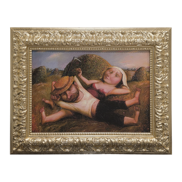 Romantic Couple Wall Art – Golden Framed Painting