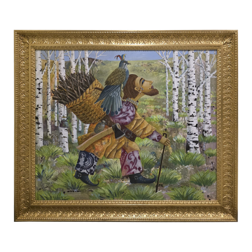 Forest Bear Wall Art – Folklore Framed Painting