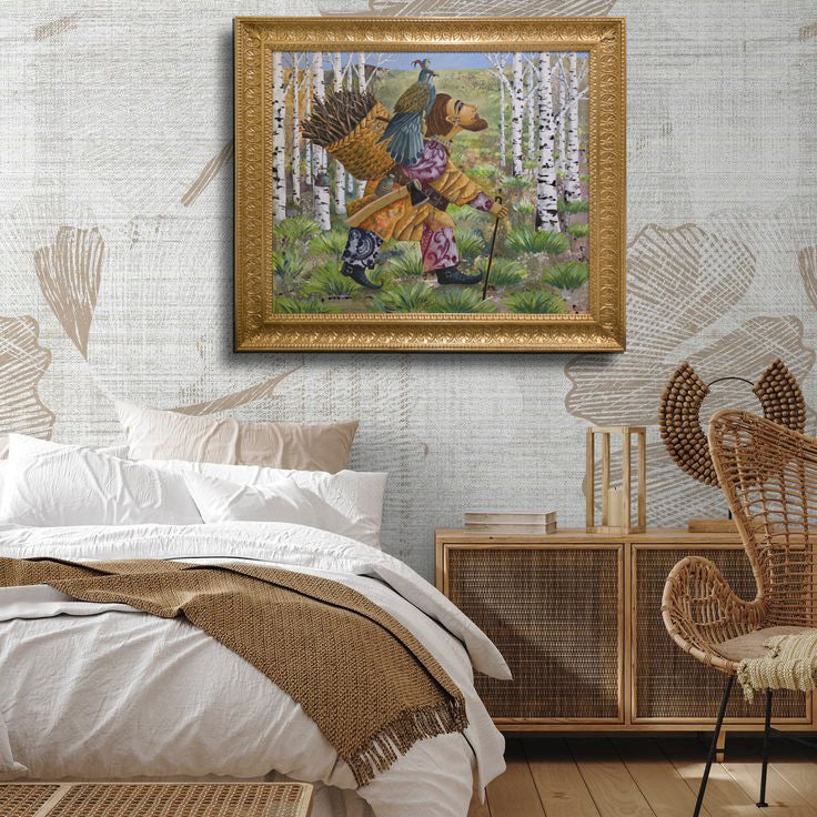 Forest Bear Wall Art – Folklore Framed Painting