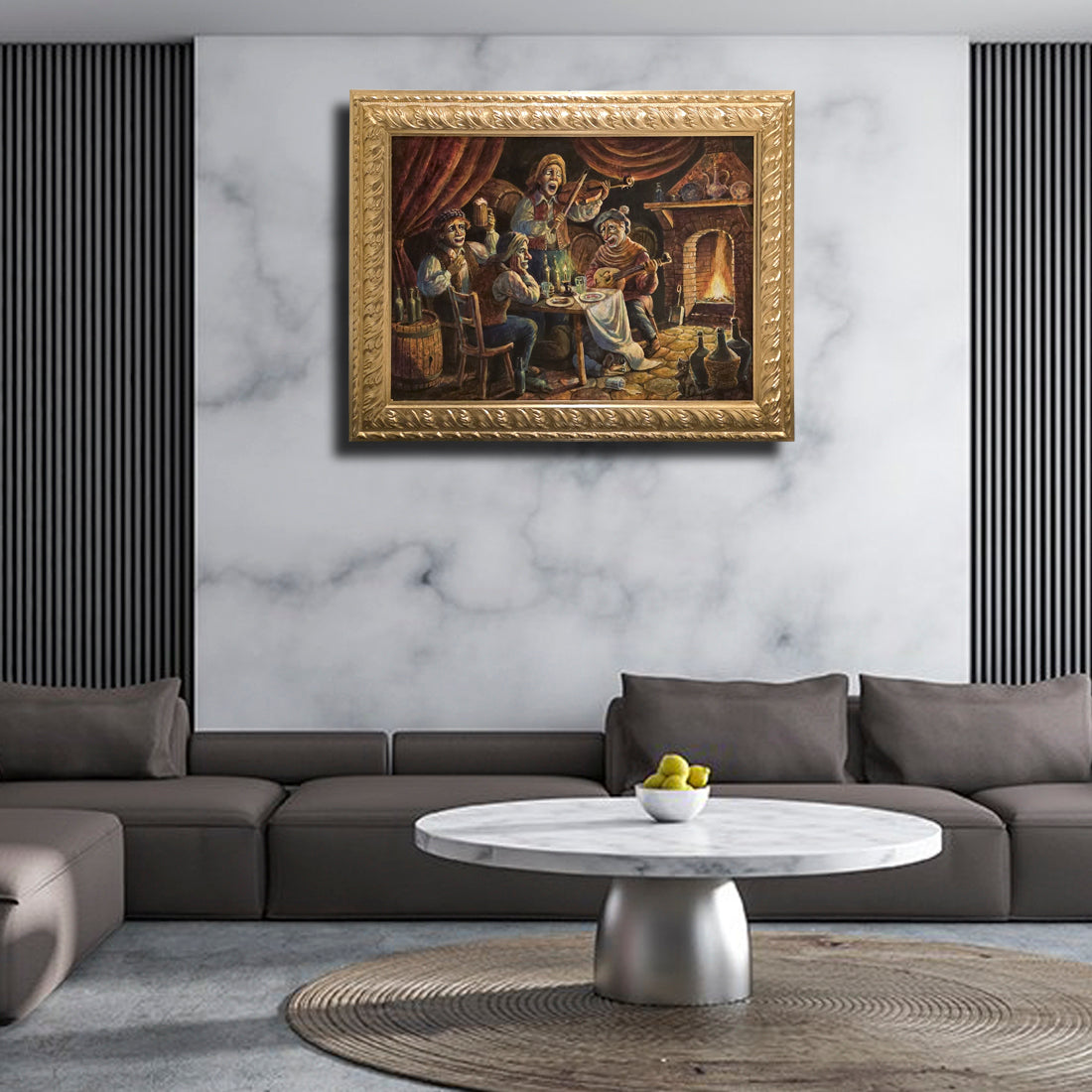 Musicians Wall Art – Vintage Framed Painting