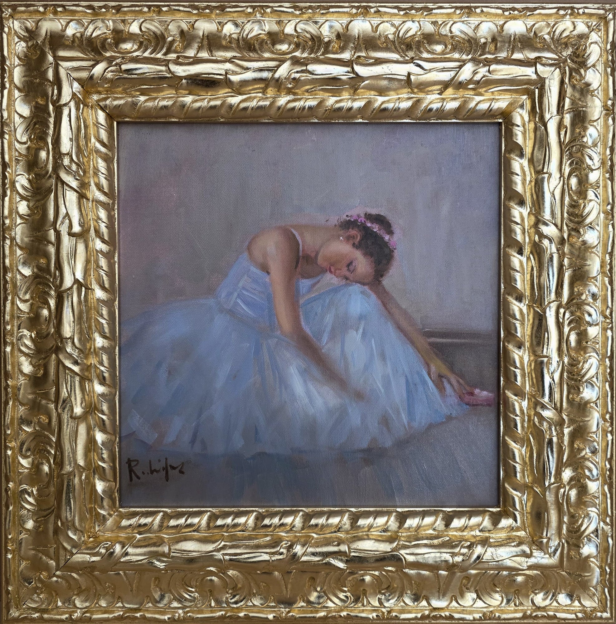Untitled (Ballerina Resting, Blue Tutu)