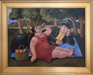 Untitled (Picnic), after Fernando Botero